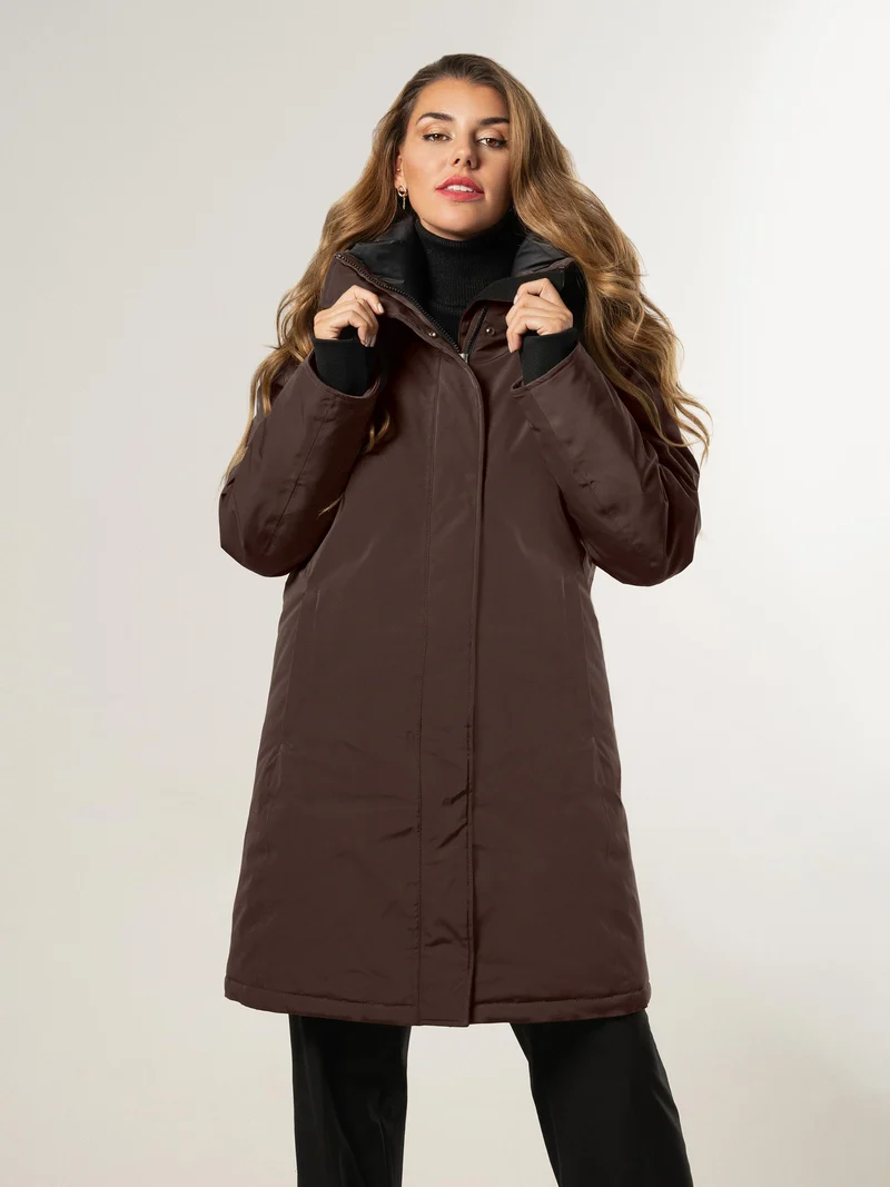 Halflange parka jas