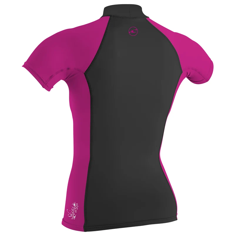 O'Neill Girls UV shirt Preformance Korte mouw Black / Berry