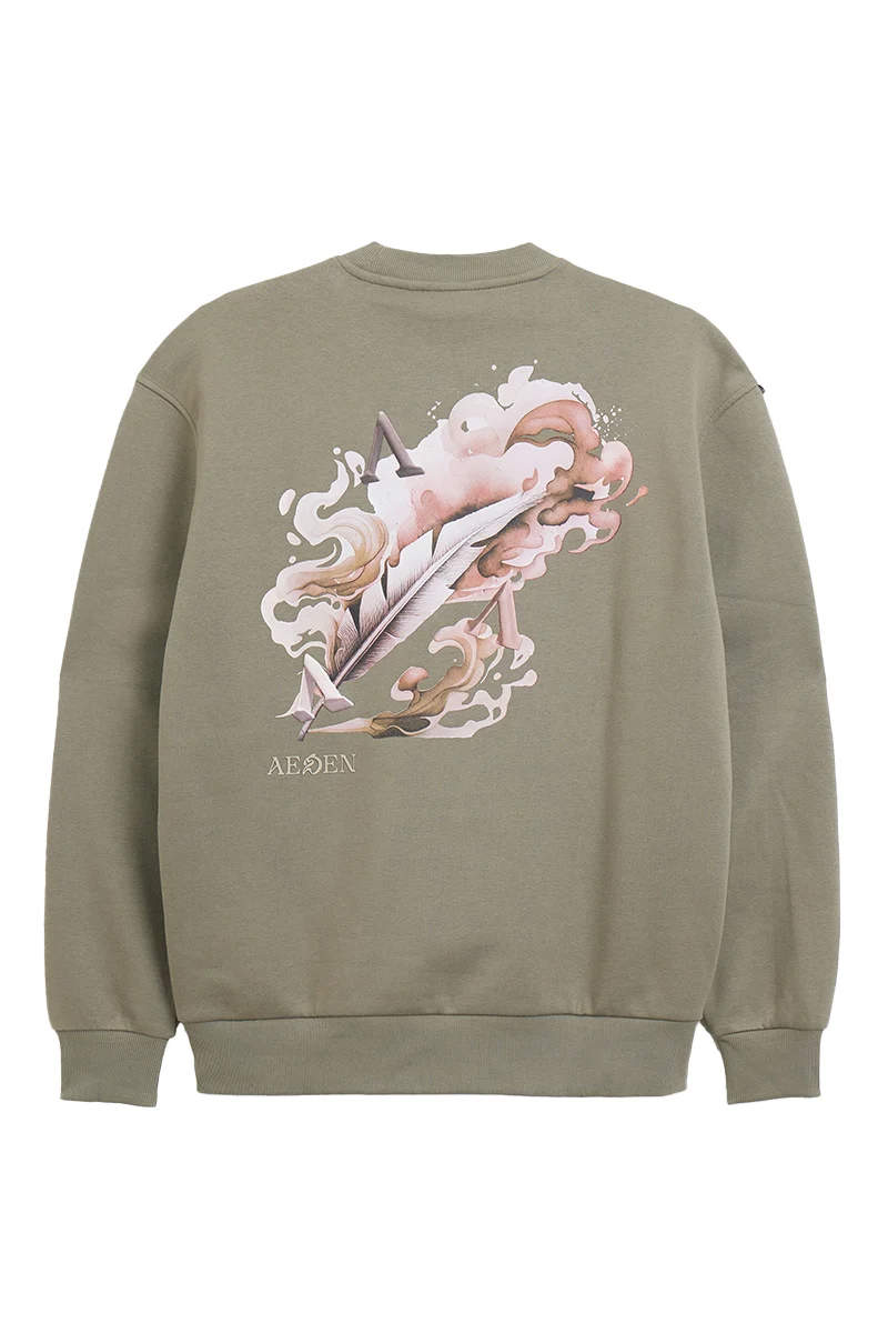 AEDEN SWEATER MAELO SWEATSHIRT GROEN