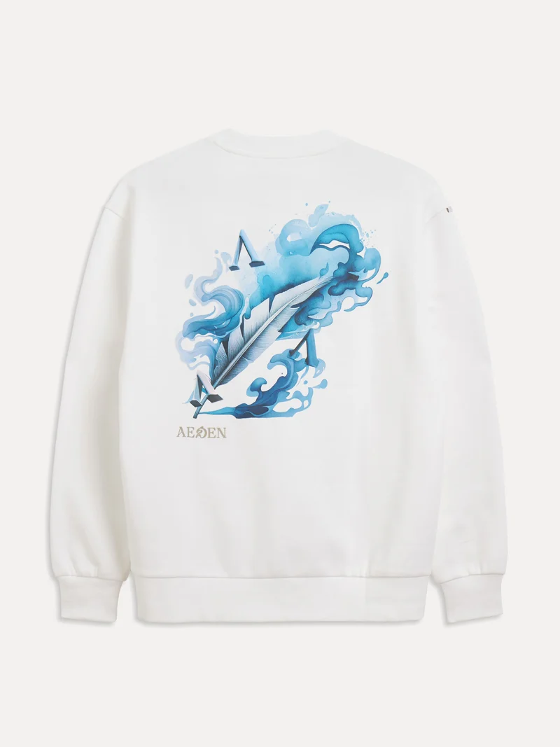 AEDEN SWEATER MAELO SWEATSHIRT OFF WHITE