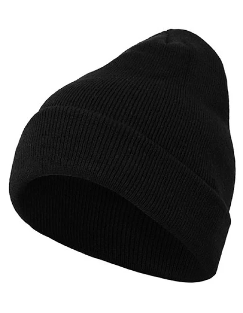 Build Your Brand - Heavy Knit Beanie - Black