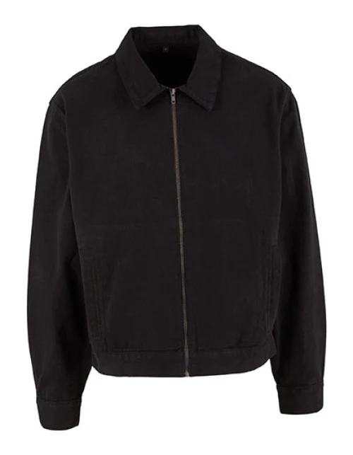 Build Your Brand - Basic Workwear Jacket - Black