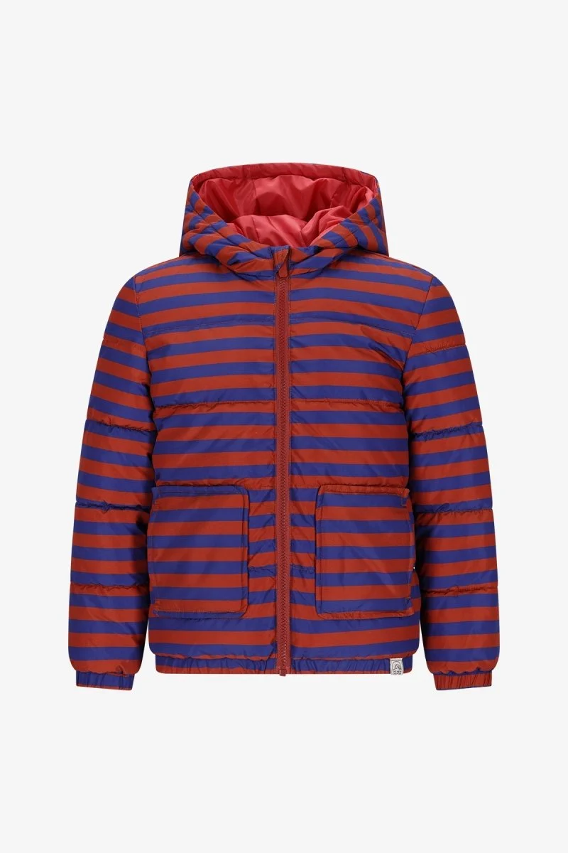 Mosi Jacket Strepen Blauw Bruin