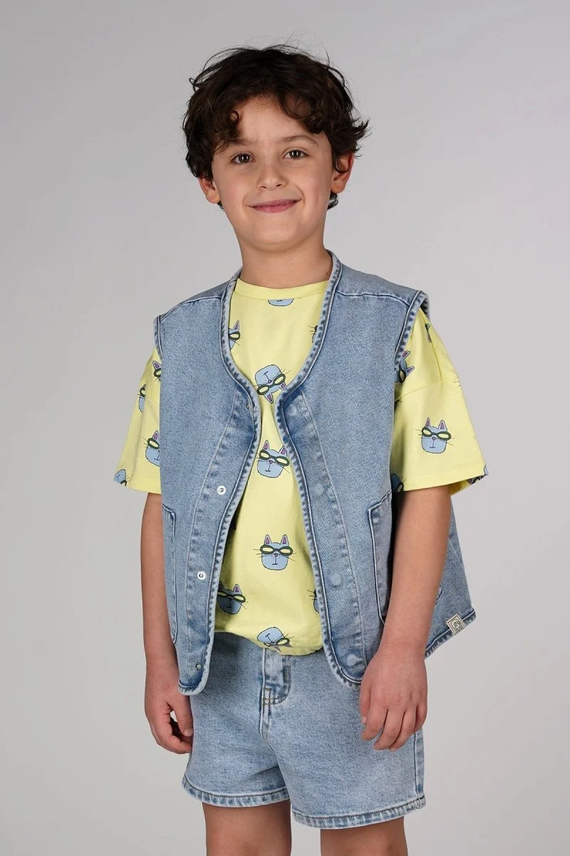 Claes gilet denim vacances