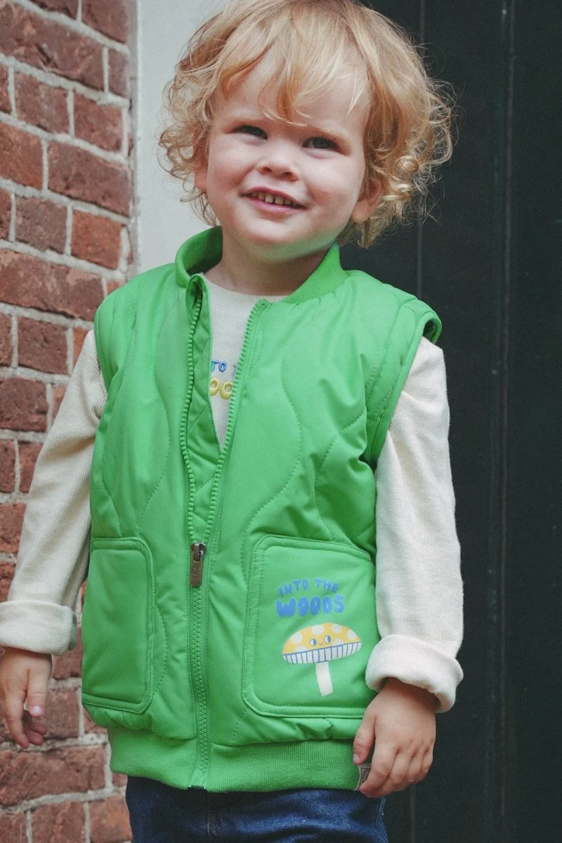 Beer Jas met afritsbare mouwen Groen
