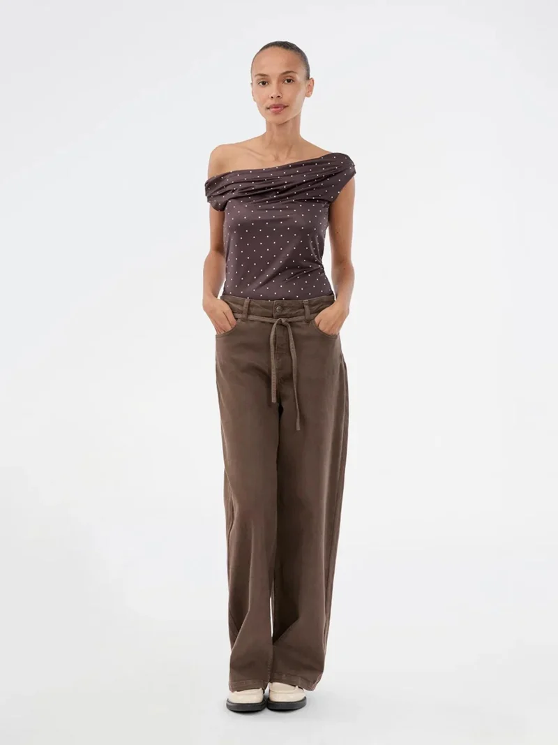 Bruine jeans isoldemd dye pants