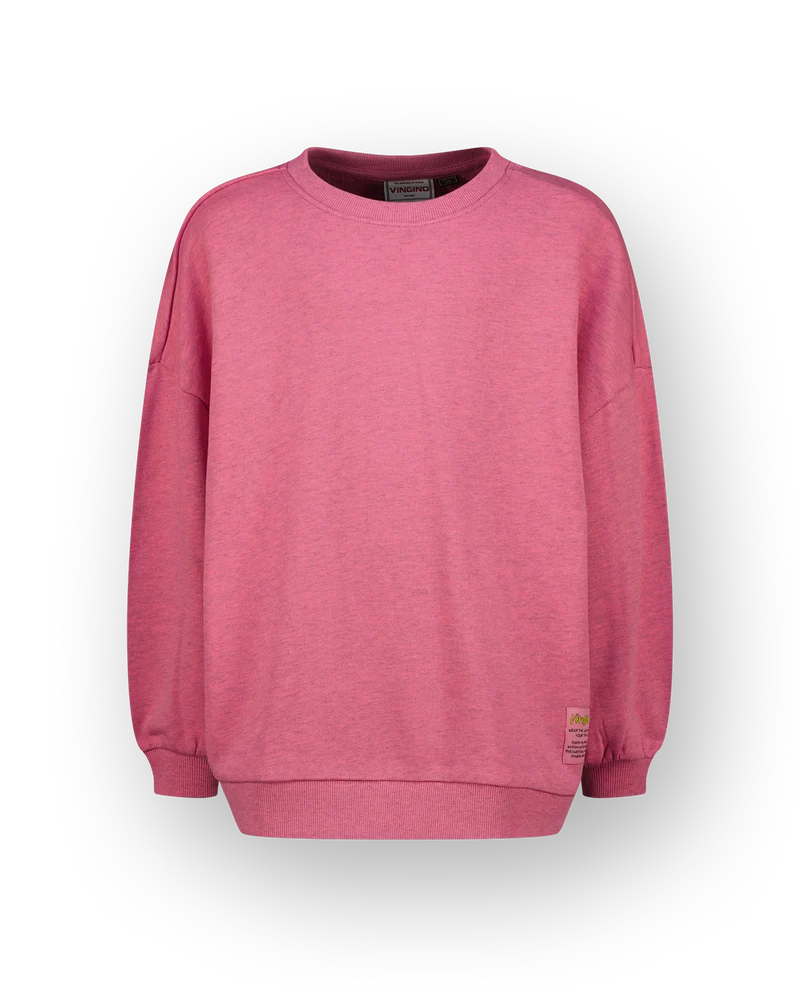 Meisjes Sweater Icon melange round neck