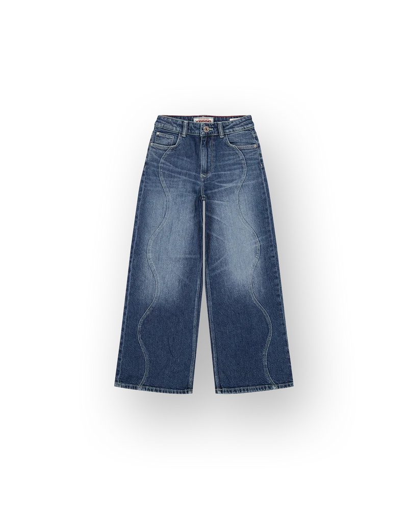 Meisjes Extra Wide Leg Jeans Cita Seam