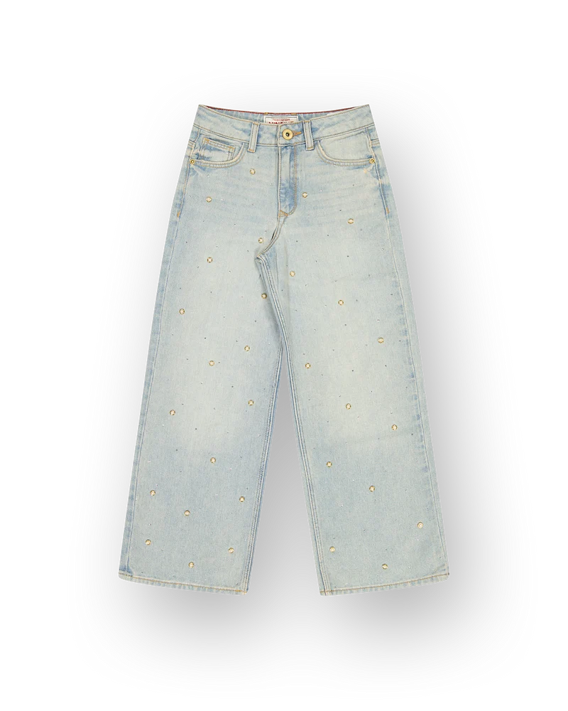 Meisjes Extra wide leg Jeans Cassie Pearl