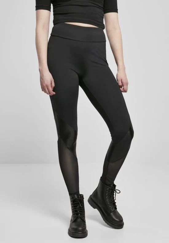 Urban Classics | Highwaist Mixed Tech Sportlegging | Dames | XS