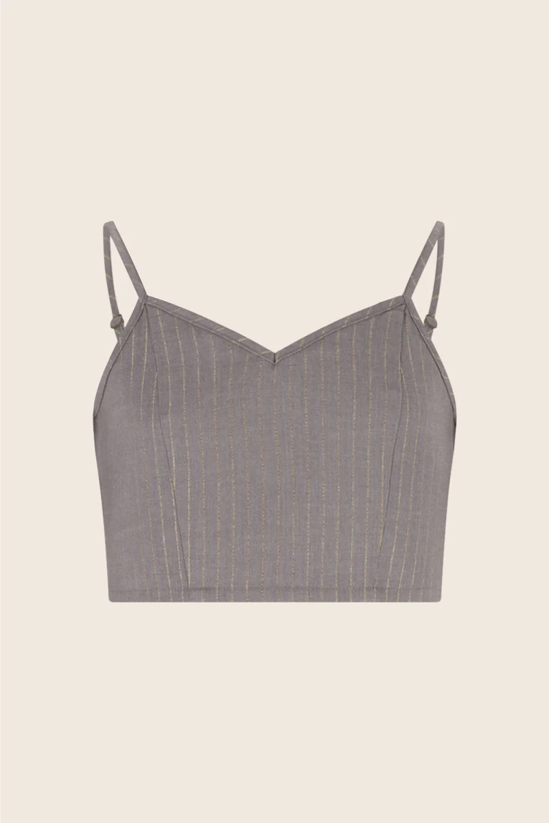Emille top Grey