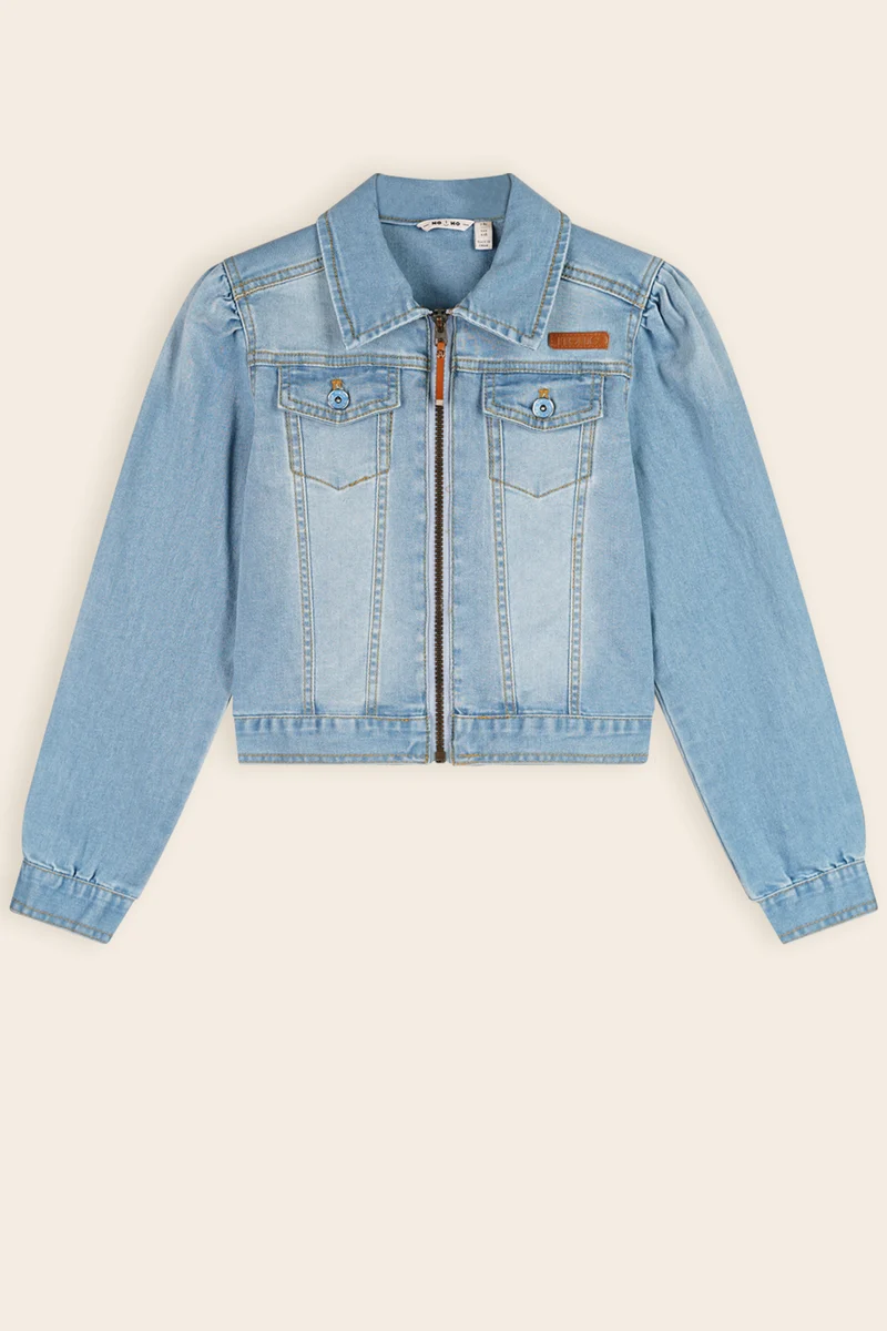 Donet Denim Jas Blauw