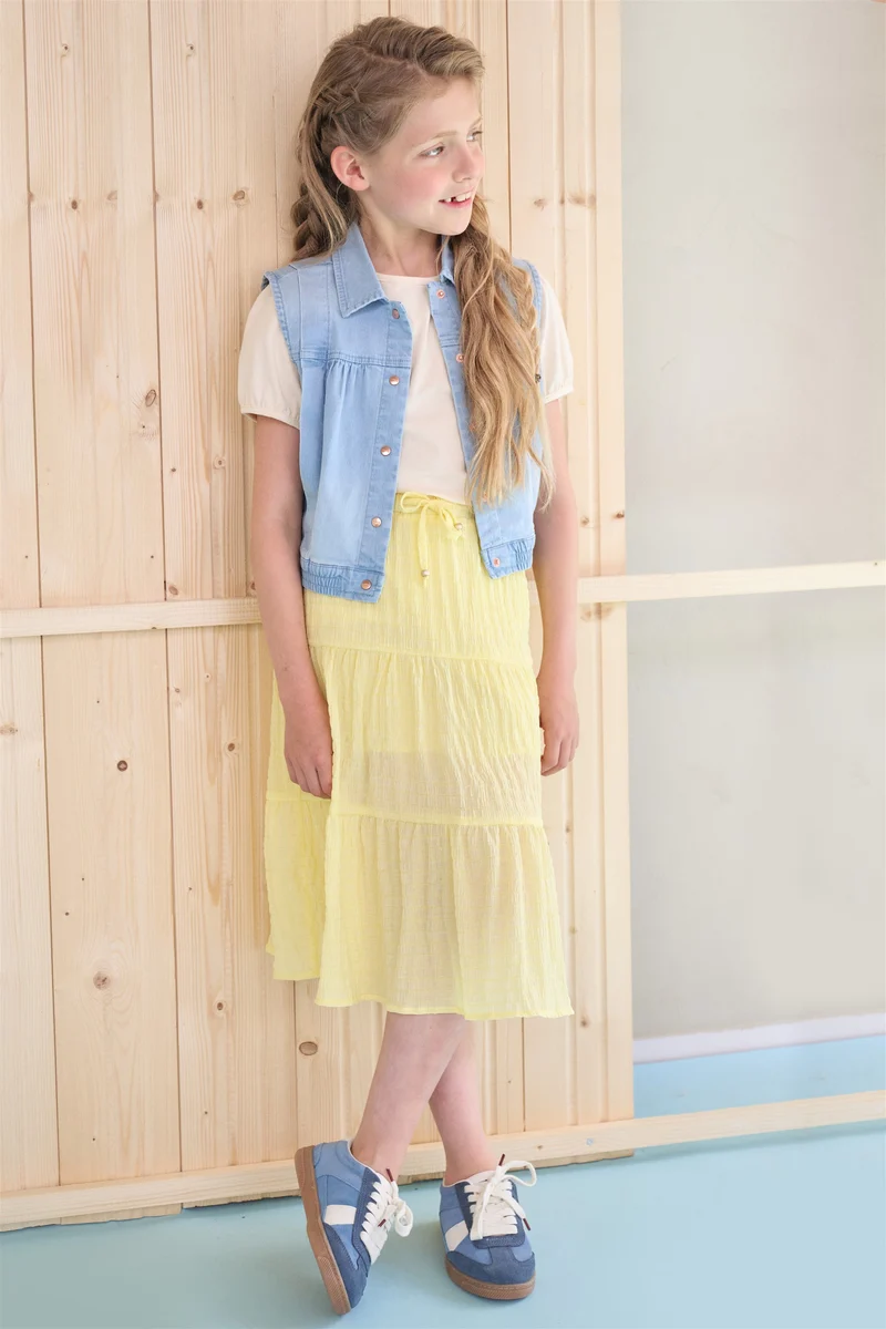 Dock Denim Gilet Blauw