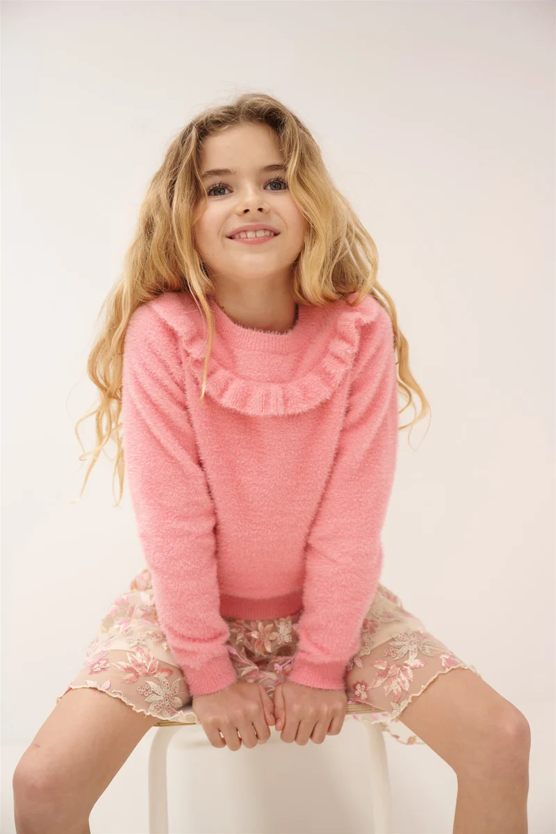 Ketan Zachte Gebreide Sweater Rose