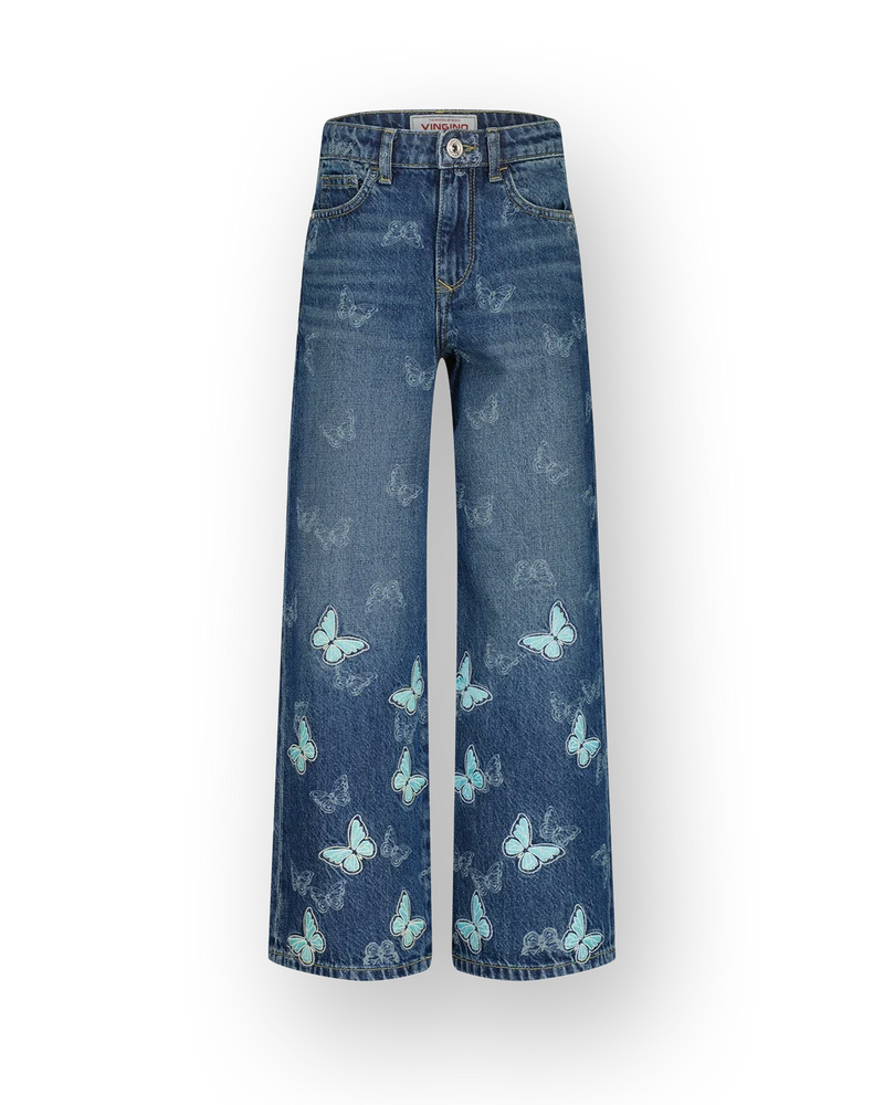 Extra Wide Leg Jeans Cassie Butterfly