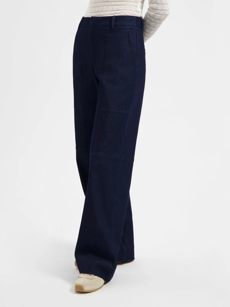 Donkerblauwe jeans lea