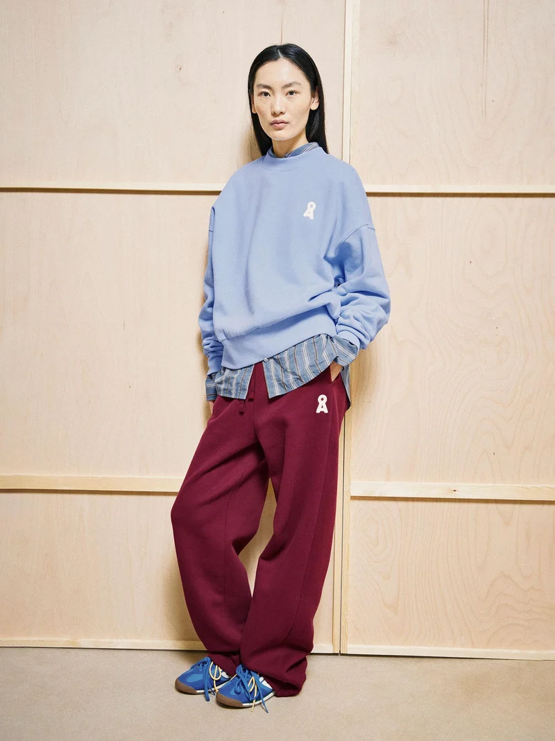 Lichtblauwe sweater iconic a alizaa