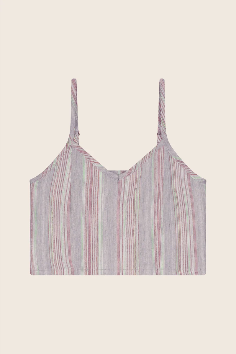 Emille top mint stripe