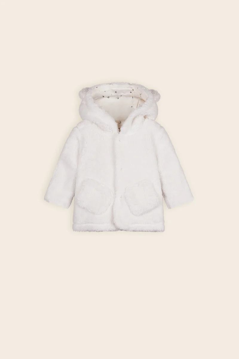 Keddy Teddy Jasje met Capuchon Natural White