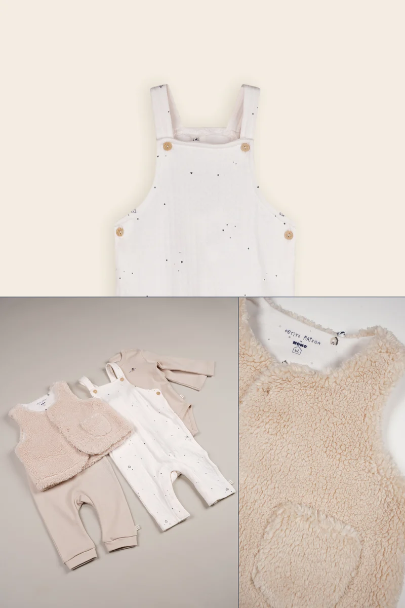 Kato Teddy Gilet Oatmeal