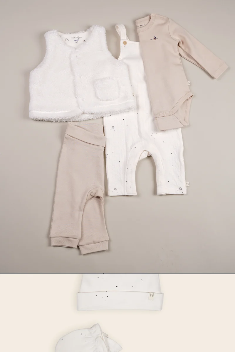Kato Teddy Gilet Natural White