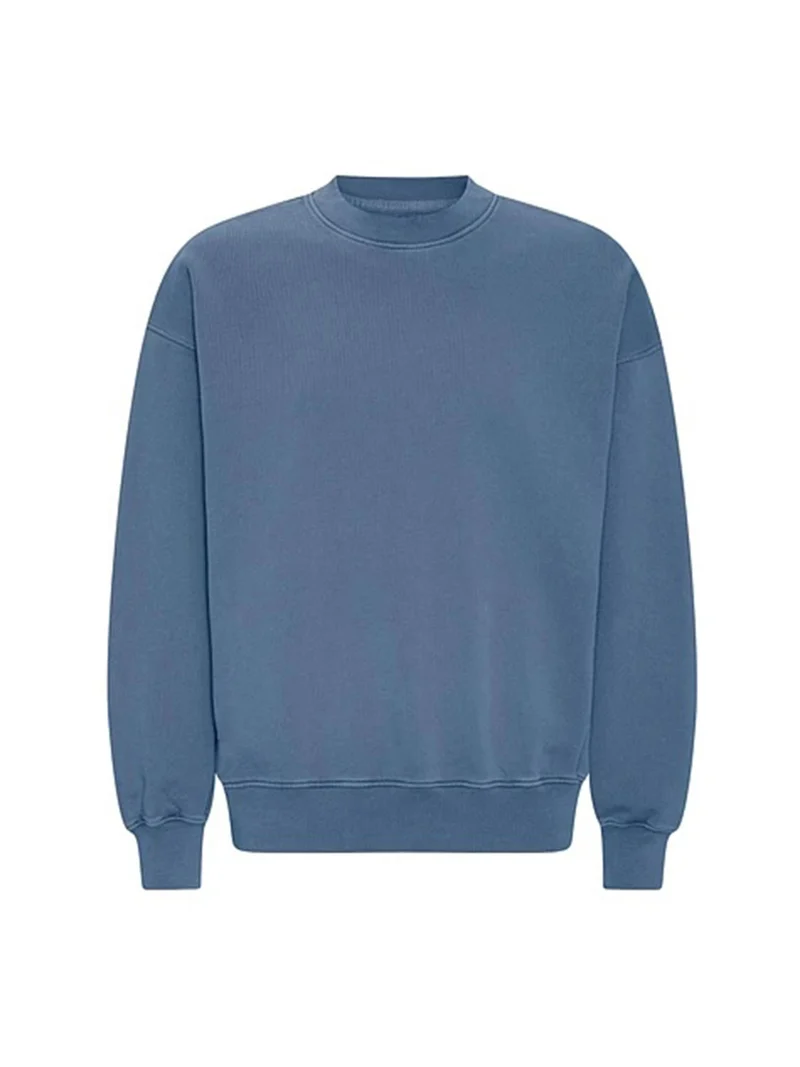 Oversized sweater in faded indigo