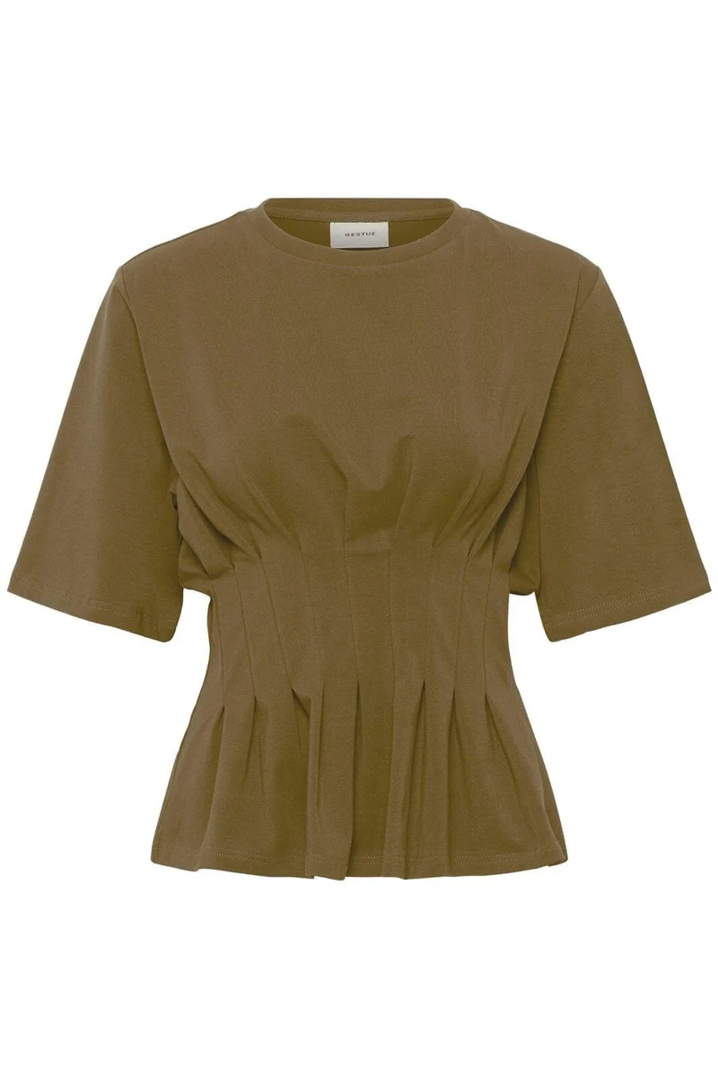 Gestuz - Gzinez Tee 10910147 - 190622 - Military Olive