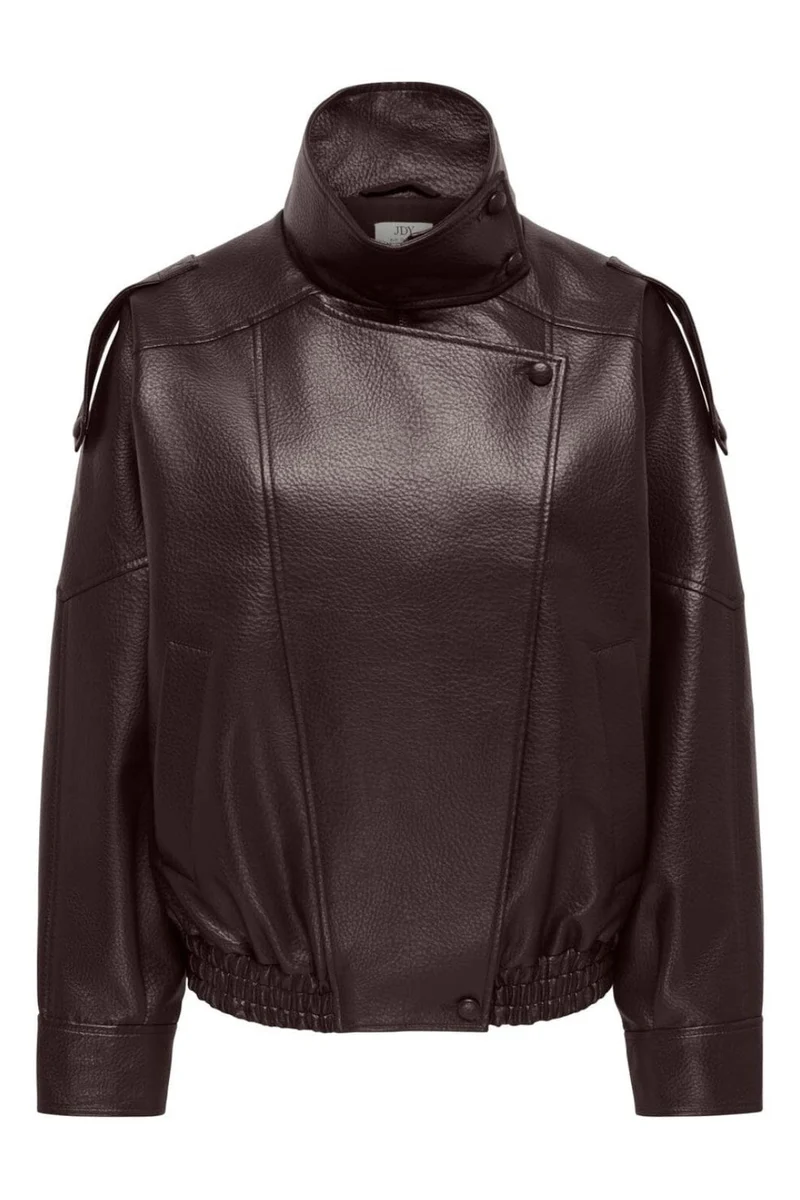 JDY - Jdyraye Pu Oversized Bomber Jacket - 5131697 Chocolate Torte
