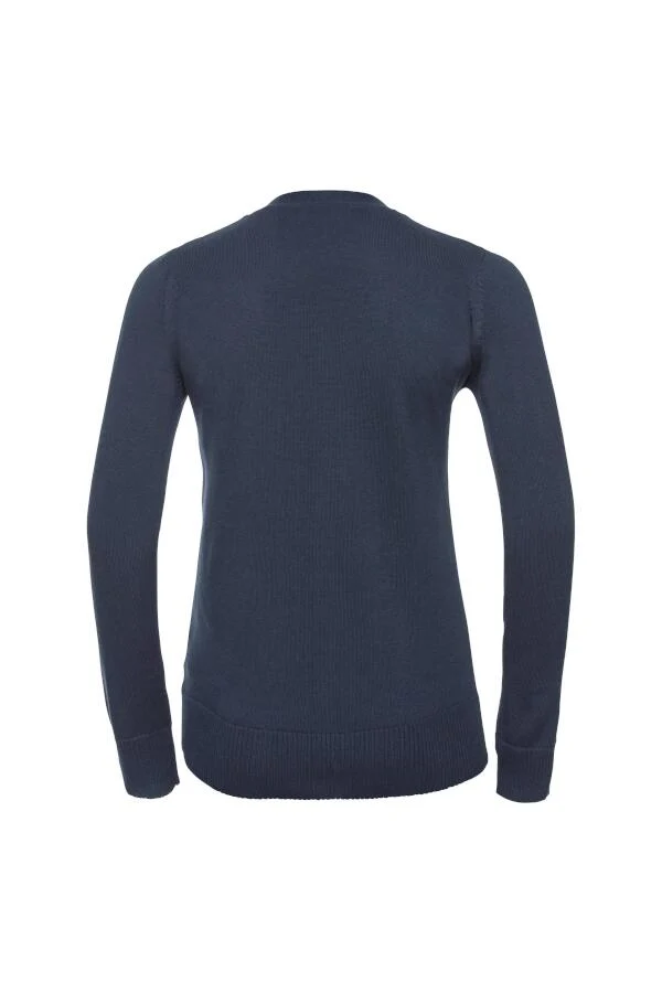 Russell Collection - V-Hals Dames Knitted Cardigan - French Navy
