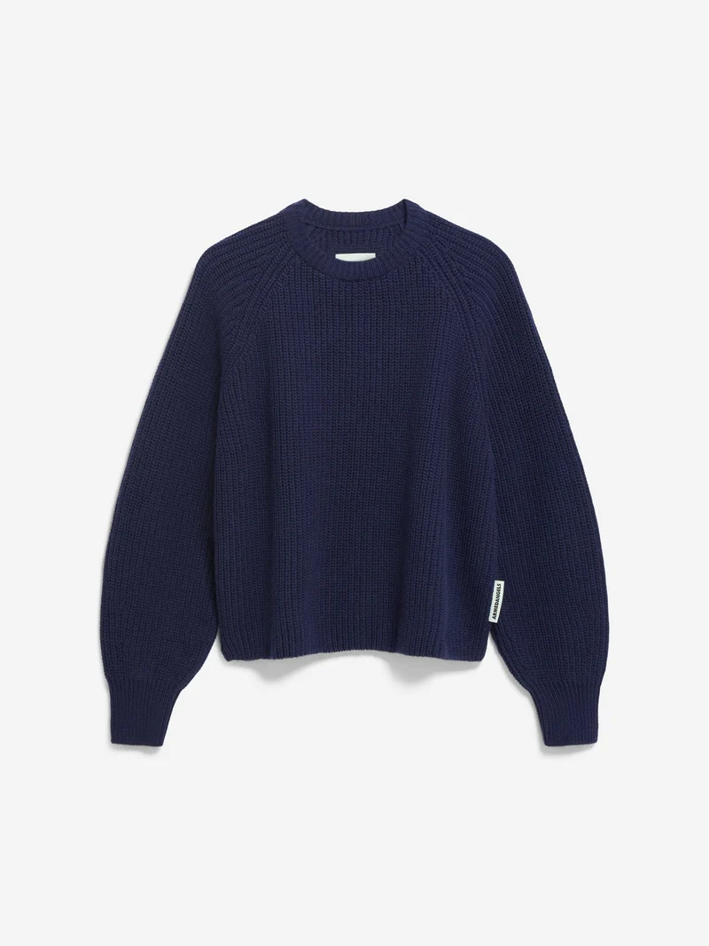 Navy wolmix trui kaagi