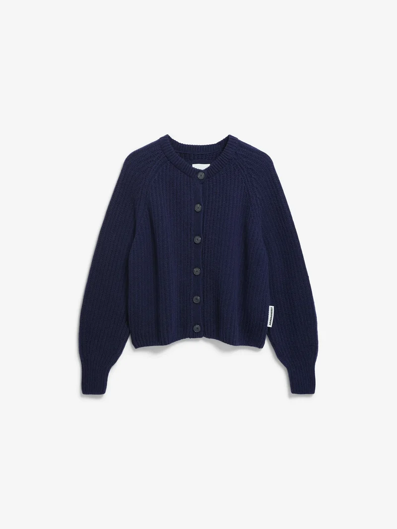 Navy gebreid vest selmaa