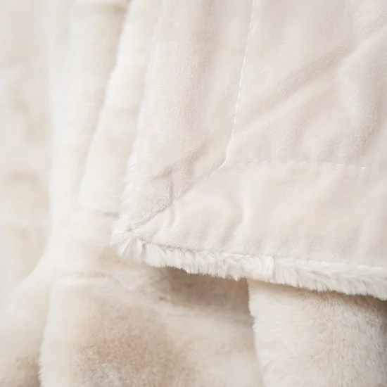 Volero Wasbaar Plaid Otis Creme 130x170 - Nieuw Outlet