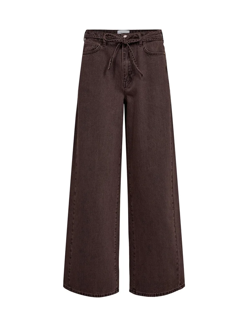 Bruine wide-leg jeans nubrooklyn