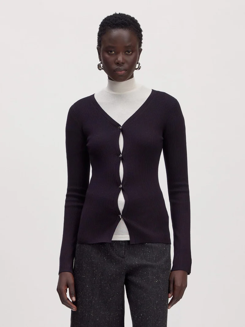 Zwarte cardigan davi
