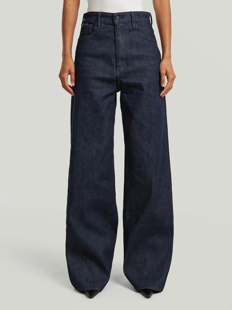 Donkerblauwe jeans deck 2.0 high loose 34