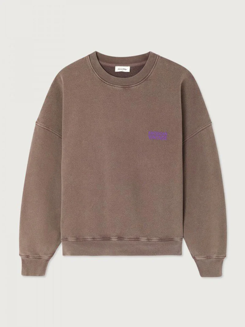 Donkerbruine oversized sweater plizzy