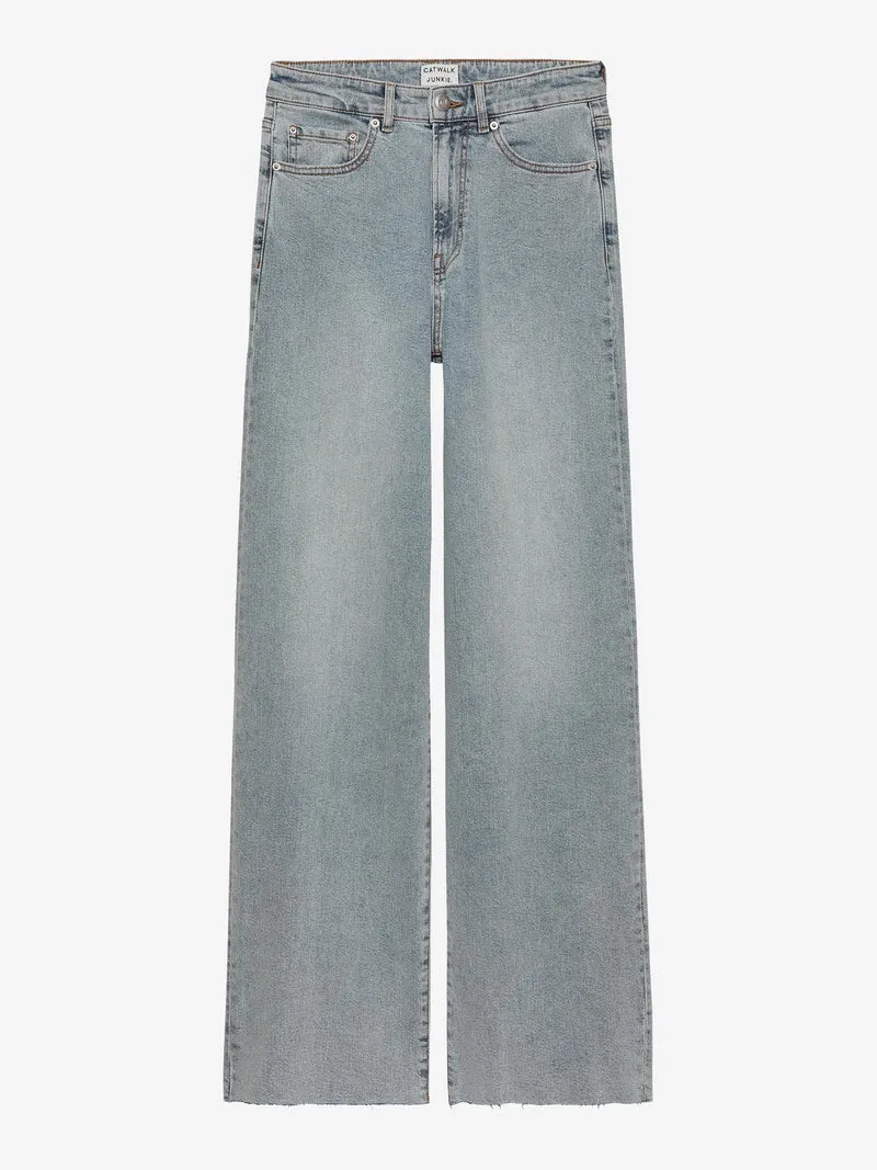 Lichtblauwe loose fit jeans