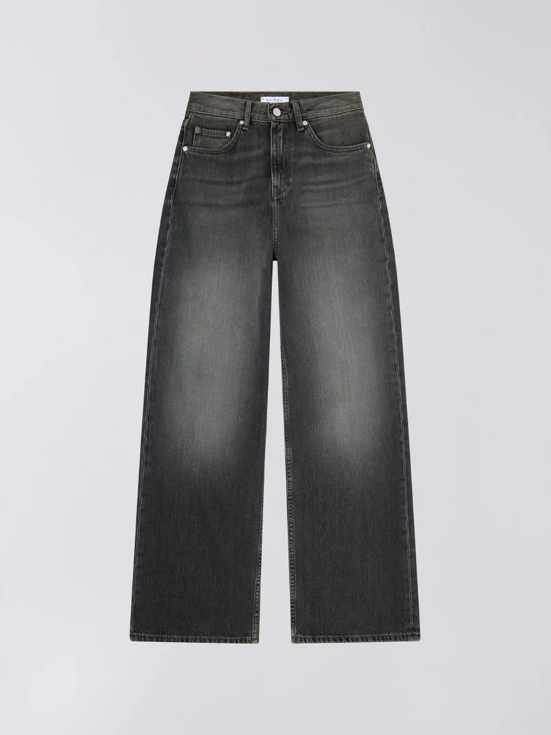 Donkergrijze wide-leg jeans w' olivia pant 32