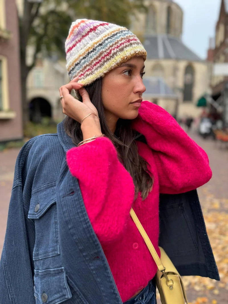 Handgebreide alpaca muts medellin