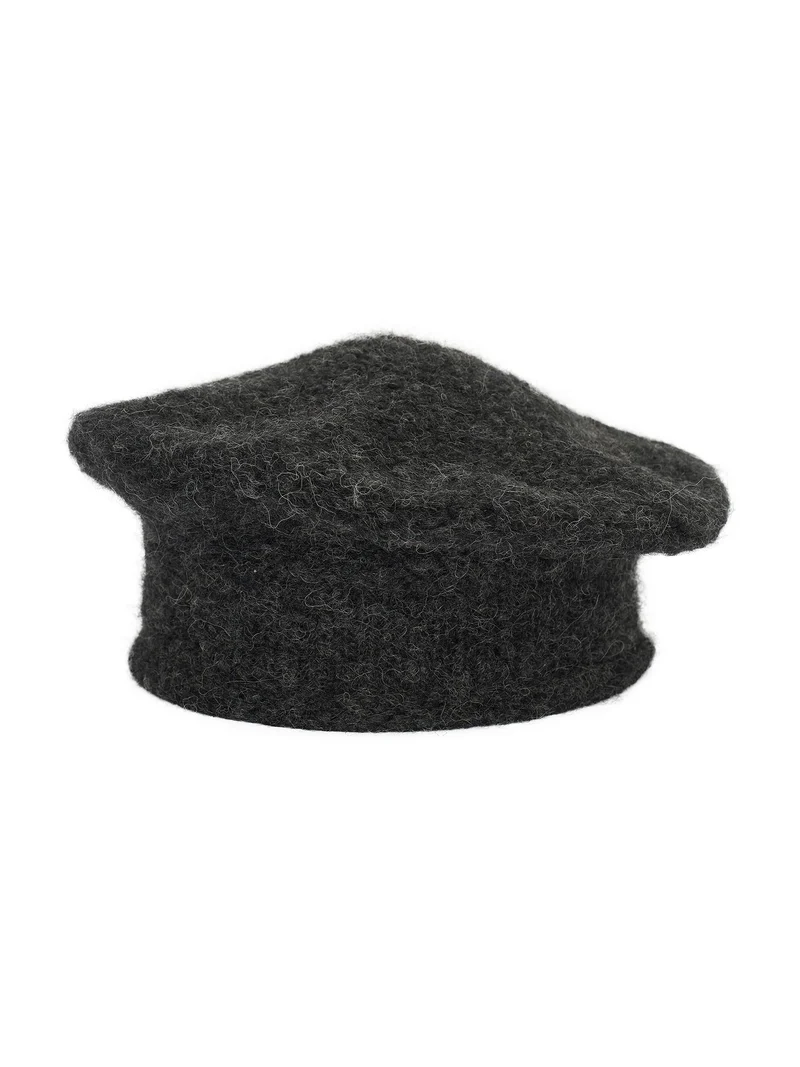 Antraciet alpaca muts isla