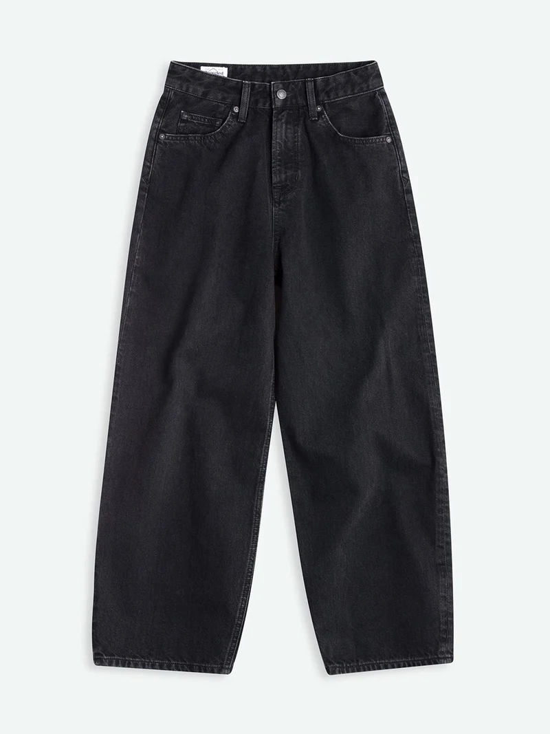 Zwarte barrel jeans leila