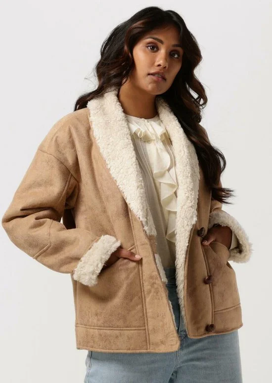 Scotch & Soda | Faux Shearling Jacket Shawl Collar | Dames | L