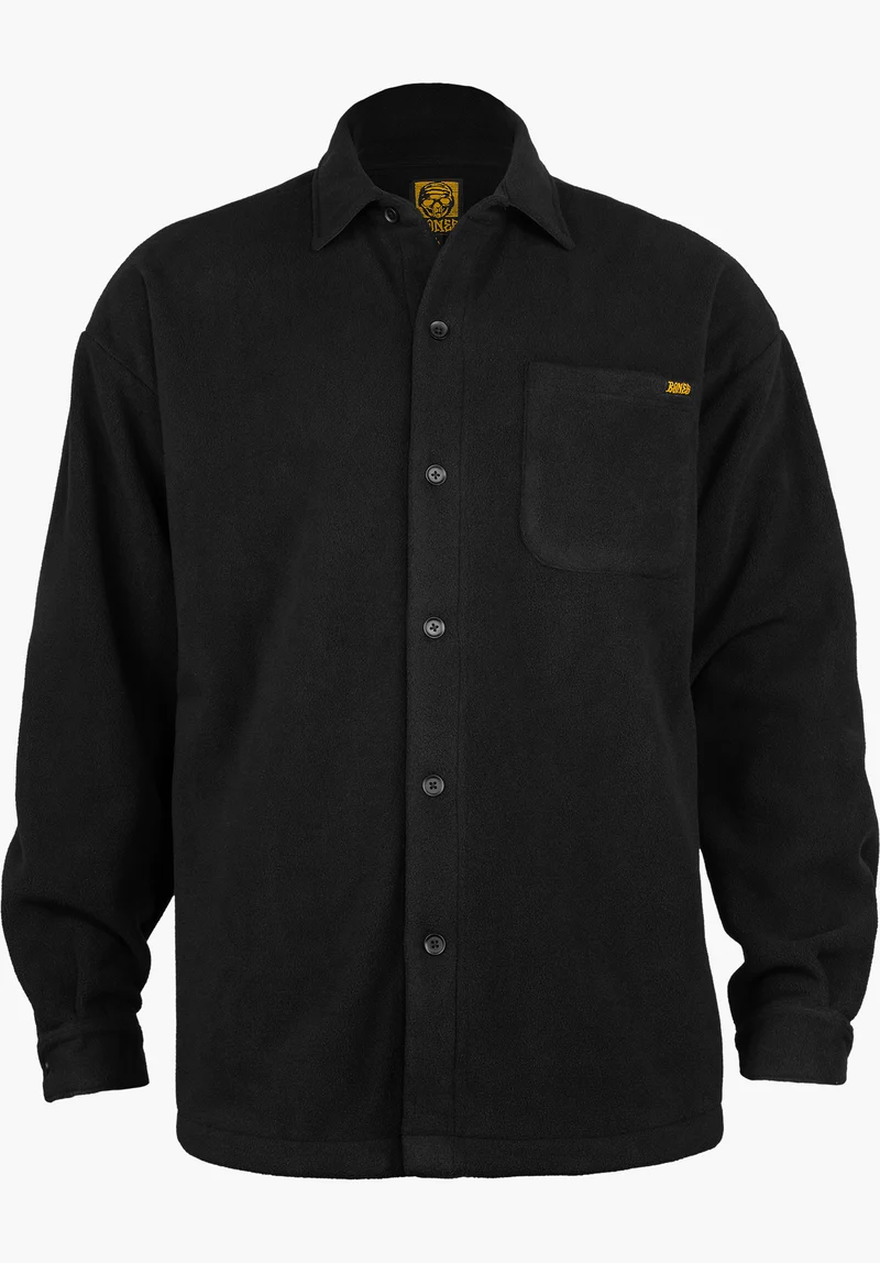 Black & Gold Butten Fleece