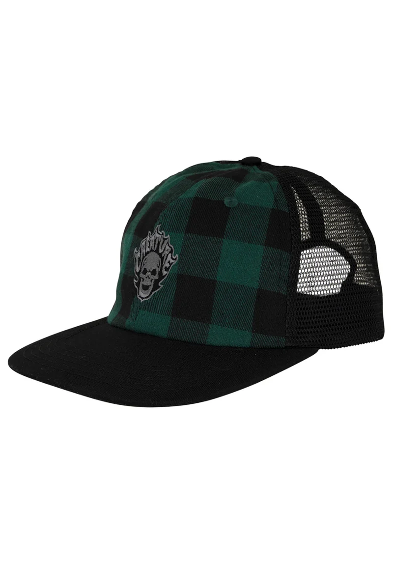 Bonehead Flame Wash Mesh Trucker Unstructrured Sna