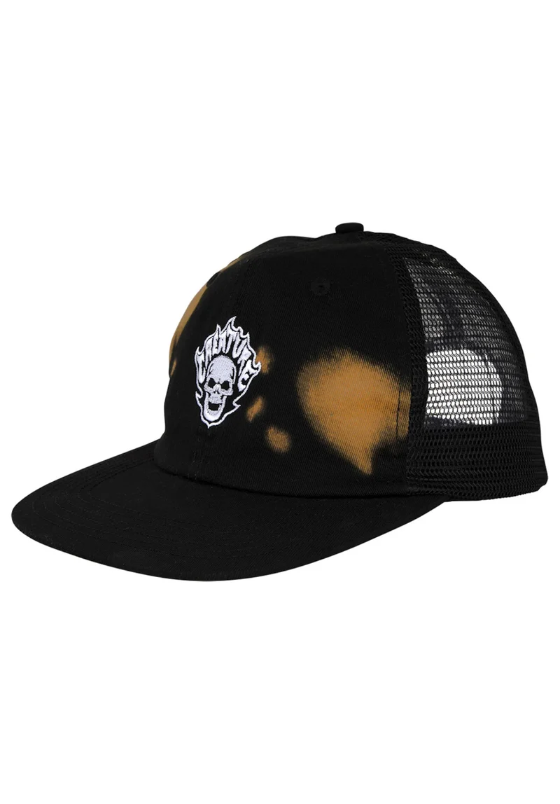 Bonehead Flame Wash Mesh Trucker Unstructrured Sna