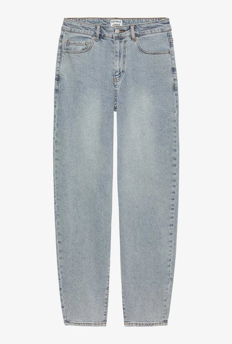Lichtblauwe barrel fit jeans