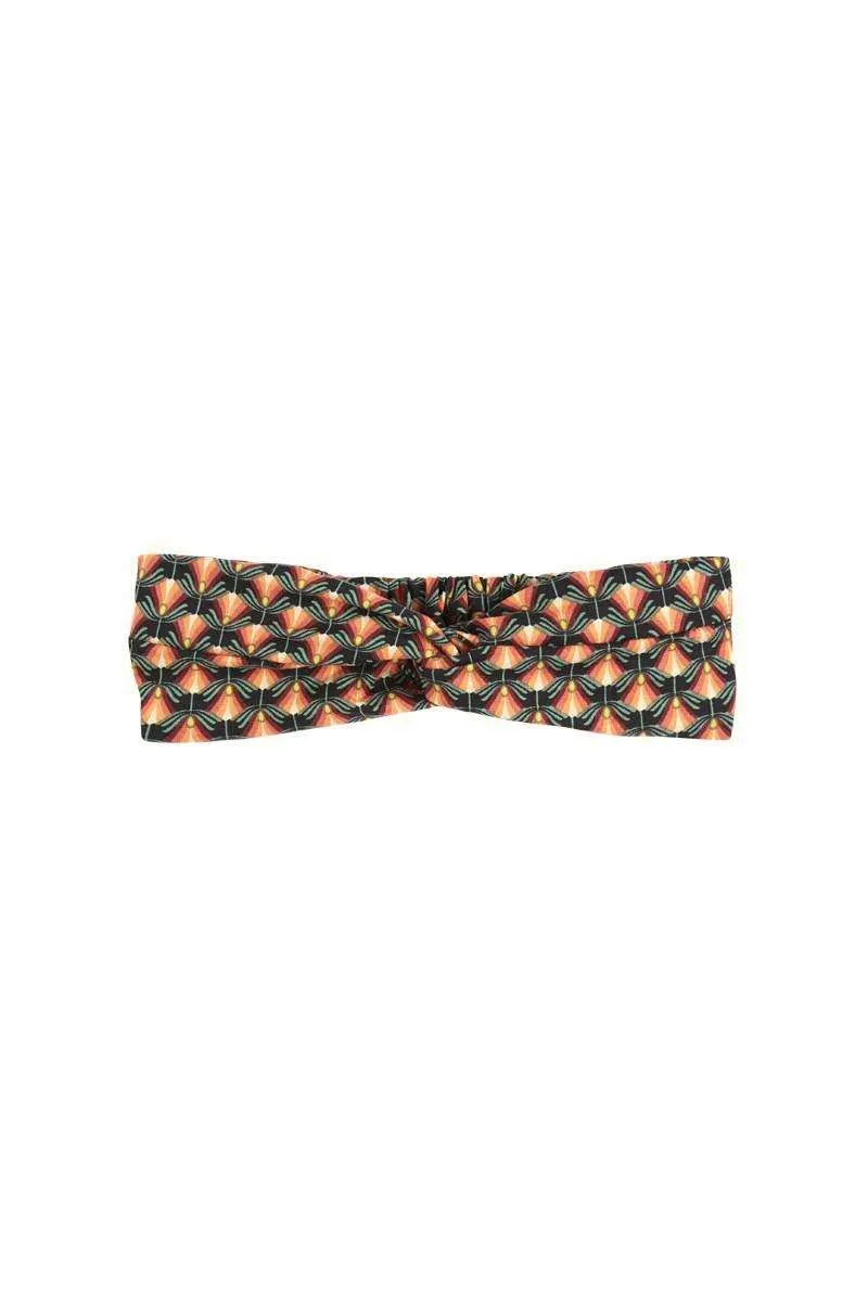 King Louie twist hairband rizzoli tweed orange