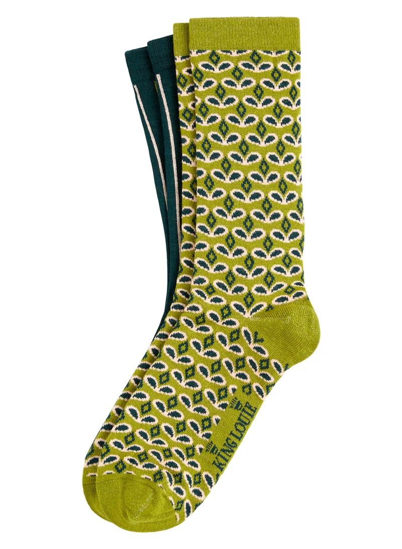 King Louie socks 2-pack backstage woodbine green