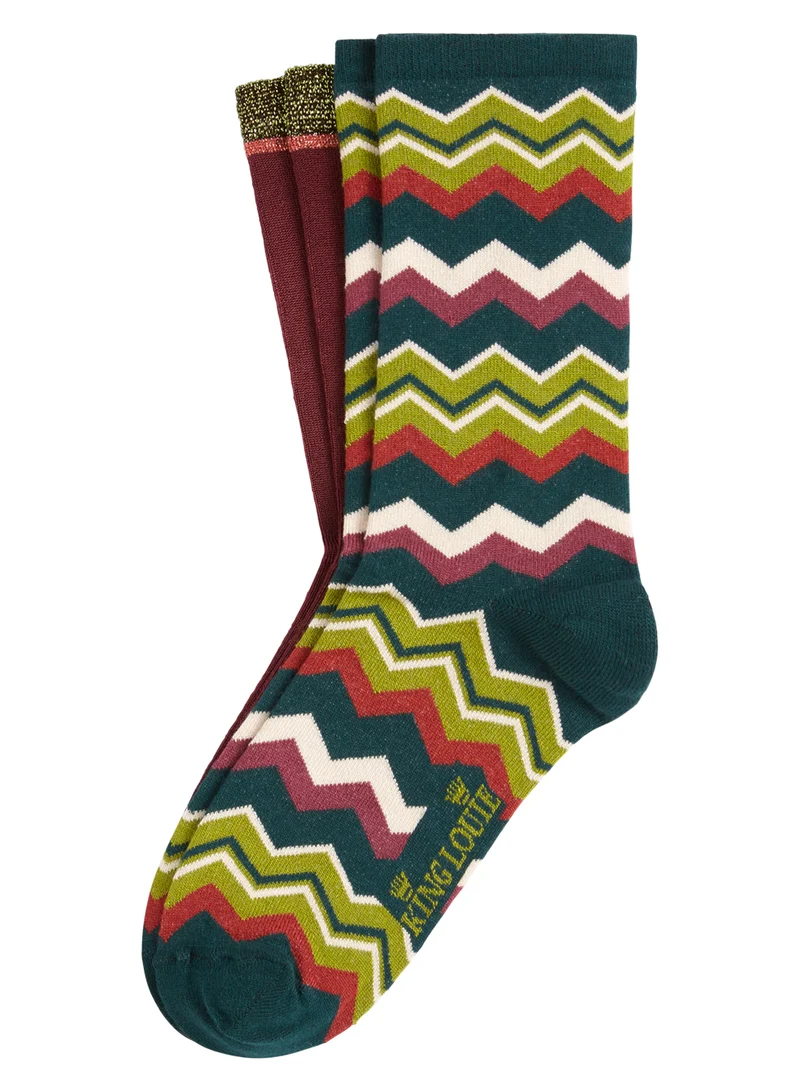 King Louie socks 2-pack shakin pine green