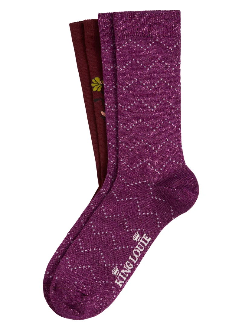 King Louie socks 2-pack minelli porto red